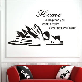 

The Sydney opera wall map The study music training room wall decoration Dance protect wall act the role ofing wall paintings