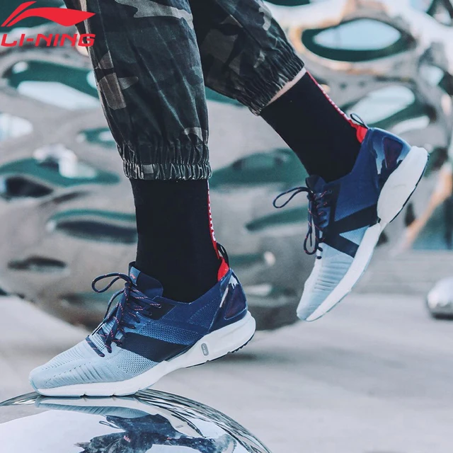 US $51.30 LiNing Men SUPER LIGHT XVI Cushion Running Shoes Mono Yarn Breathable LIGHT FOAM LiNing Sport Shoe