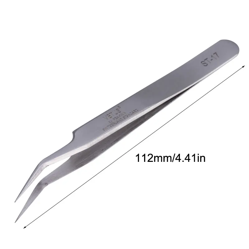 1 Pc Precision Stainless Steel Tweezers Vetus Switzerland Diy Tweezers Herramientas Hand Tools ST-17 - Image 2
