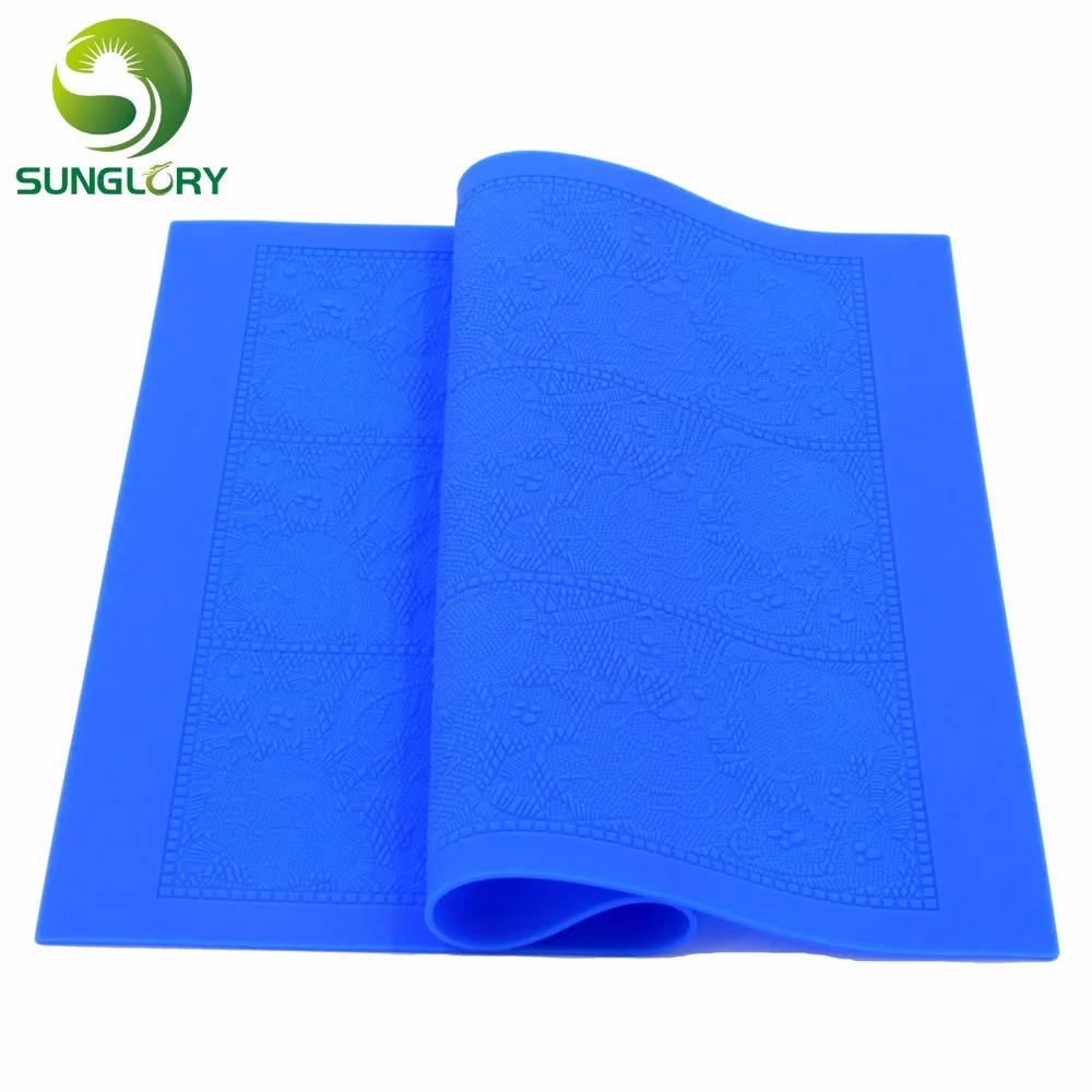 Silicone Mat Chiffons Mould Fondant Impression Baking Mat Sugar Cake