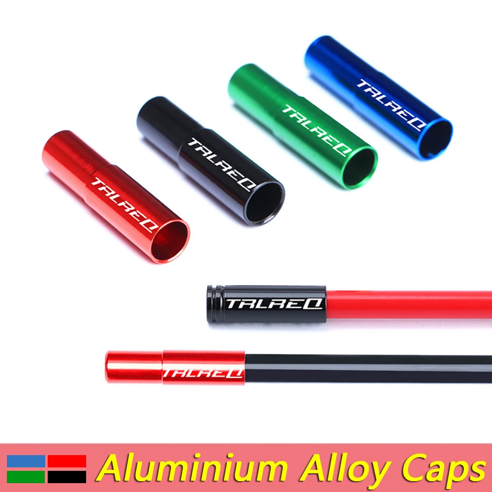 

10 PCS Aluminum Alloy Cycling Bike Brake Cable Tips Crimps Bicycles Derailleur Shift Cable End Caps CoreInner Wire Ferrules 5mm