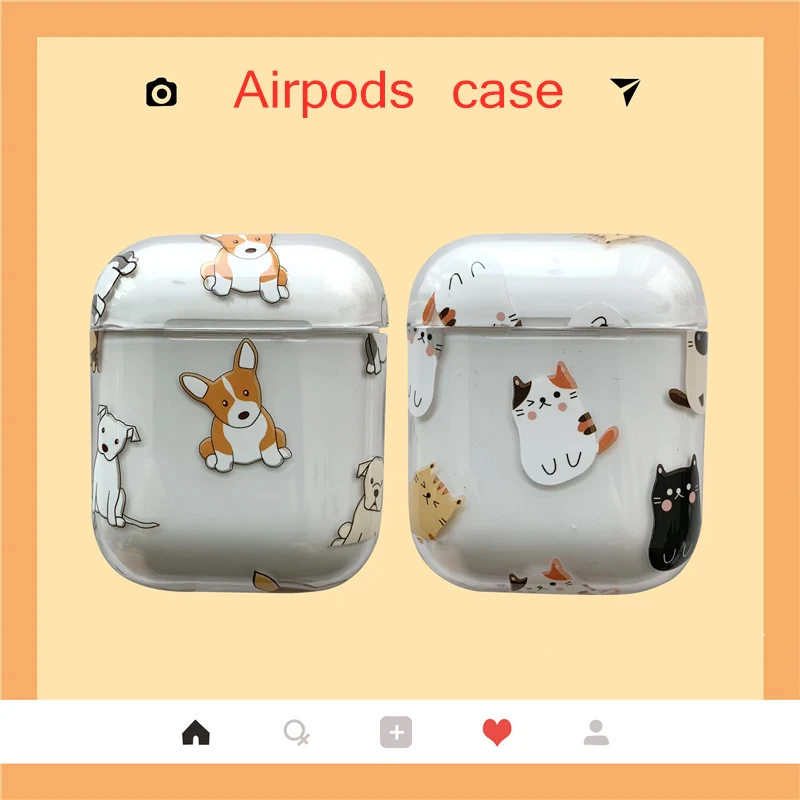 

Cartoon Whale dinosaur Earphone Case For AirPods Protective Cover Accessories soft silicon Case for Apple Airpods Charging Bags