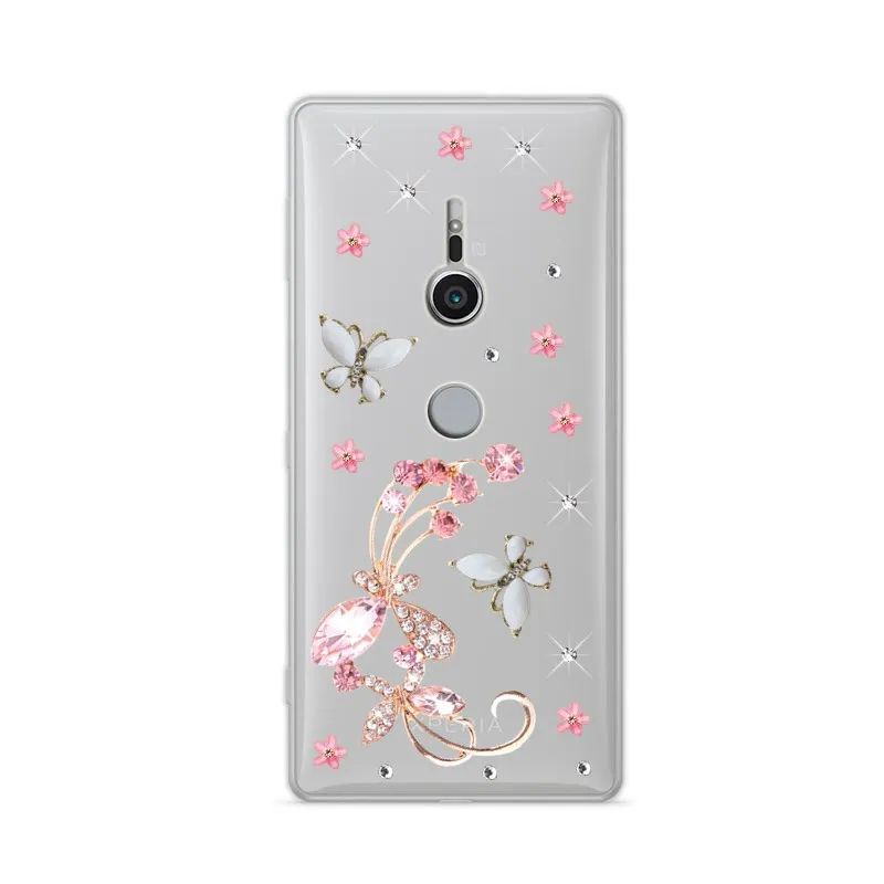 Чехол со стразами для телефона sony Xperia XA2 Ultra XZ2 XZ3 X XA XA1 plus чехол 5 II L4 L3 L2 L1 Z5 XZ Premium