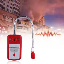 Чувствительный полезный газовый анализатор горючий детектор газа портативное место утечки газа определить тестер со звуковым сигналом