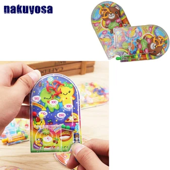 

Creative Pocket Pinball Toy children's marbles game cartoon handheld Party game machine toy maze catapult get Score leisure toy