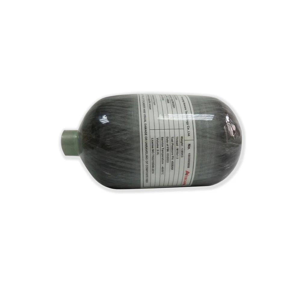 AC5020 Acecare 2L Mini Air Tank Pcp Airforce Condor Compressed Air Carbon Fiber Tank High Pressure Cylinders 4500Psi For Scuba