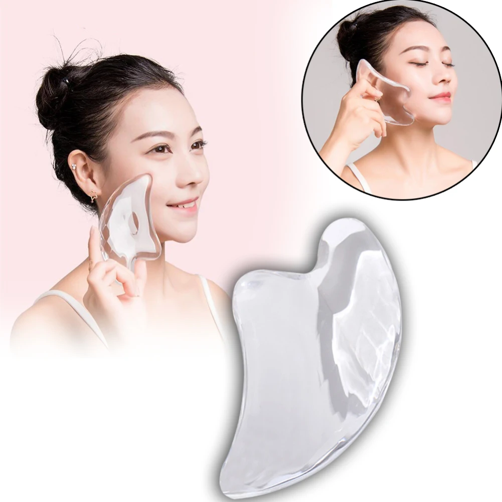 1 шт. 3D кристалл Gua Sha пластина для лица рук ног акупунктурный массаж лечение