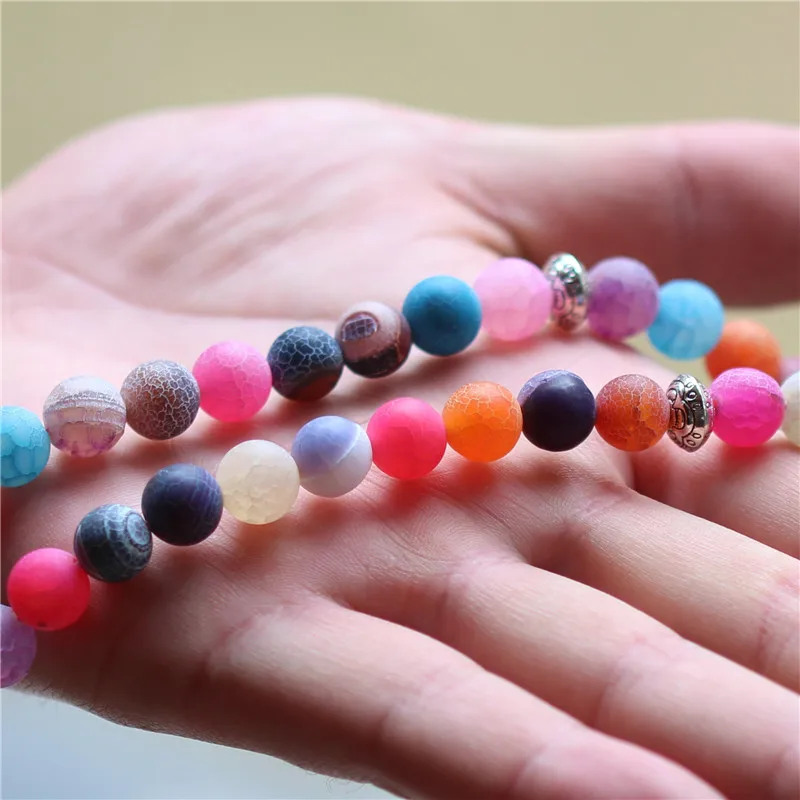 LOSHEREN натуральные Агаты цвета камня Tasbih 33 бусины металлическая кисточка