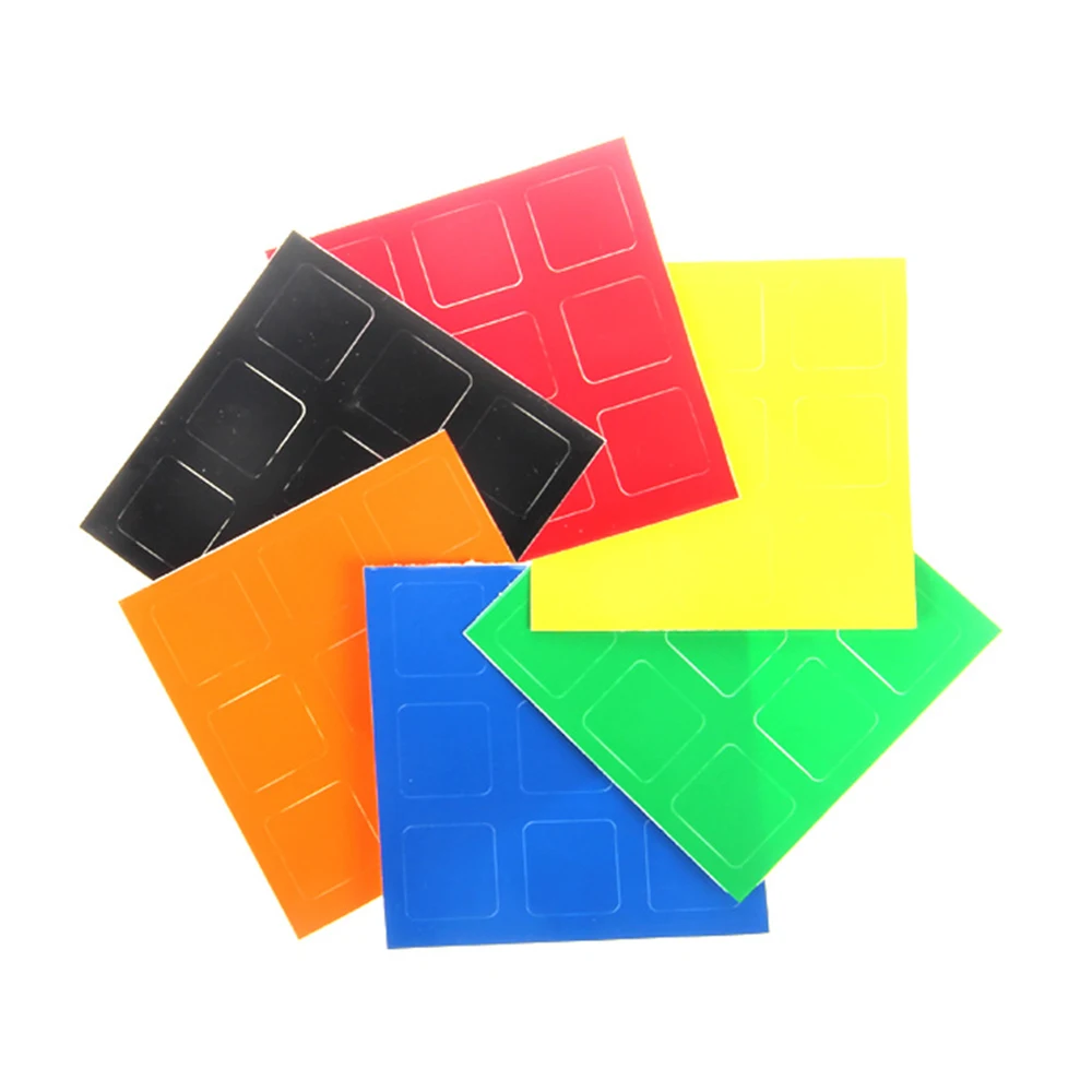 Cubetwist прозрачные DIY ПВХ наклейки для 3x3x3 скоростной волшебный куб пазл игрушки