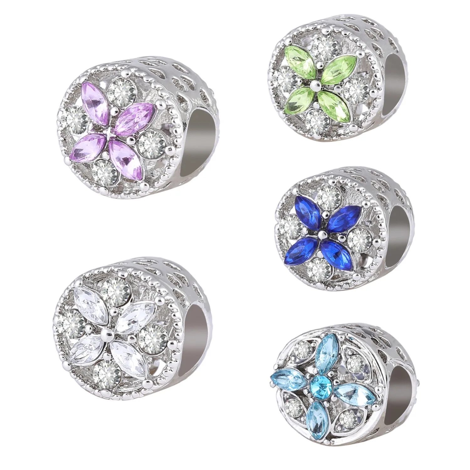

2019 New Arrival None Rhinestone Round Shape 10mm Beads