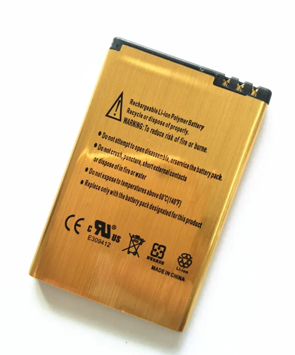 Новый золотой аккумулятор 3030 мАч для телефона Nokia E61i E63 E90 E95 E71 6650 6760 N97 N810 E72 E73 E55 E52