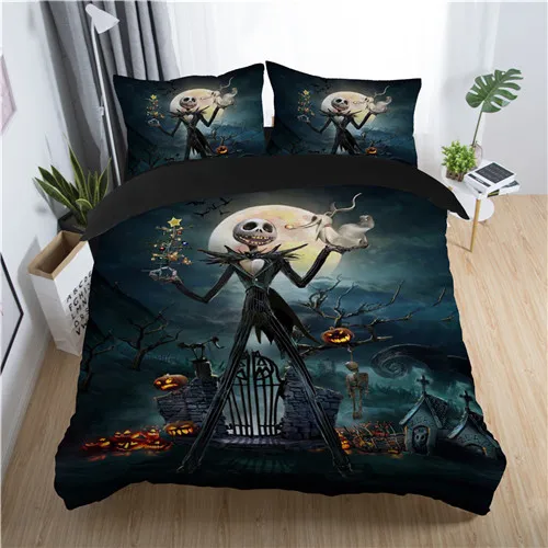 Medusa 3D nightmare before christmas children bedding set king queen