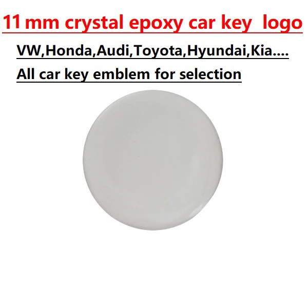

free shipping 11mm Car Key emblem , Car key logo with Resin crystal material, naver fade color
