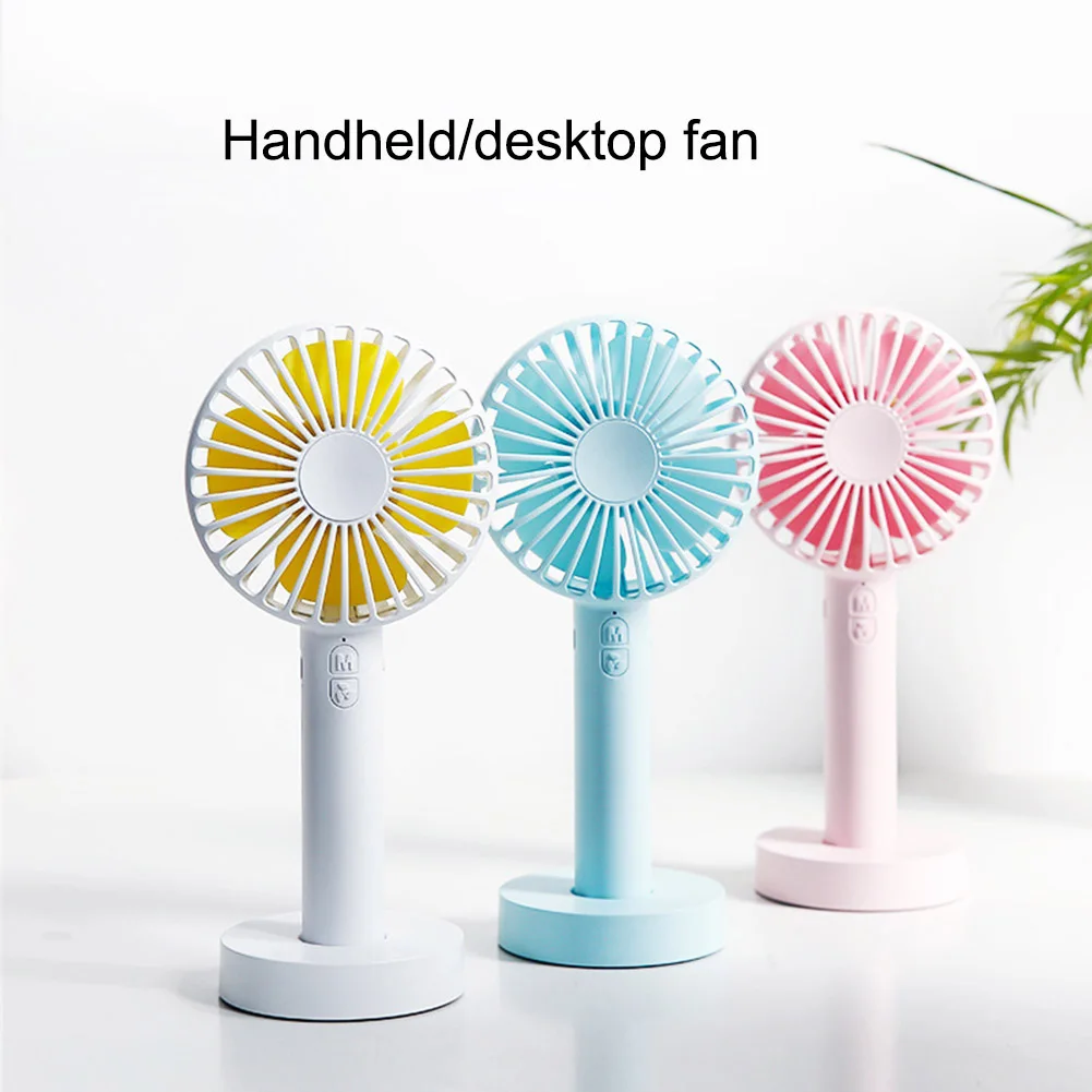 

Fashion USB Fan Handheld 2600mAh Rechargeable Mini 3 Speed Cooling For Home Outdoor Office HY99 JY23