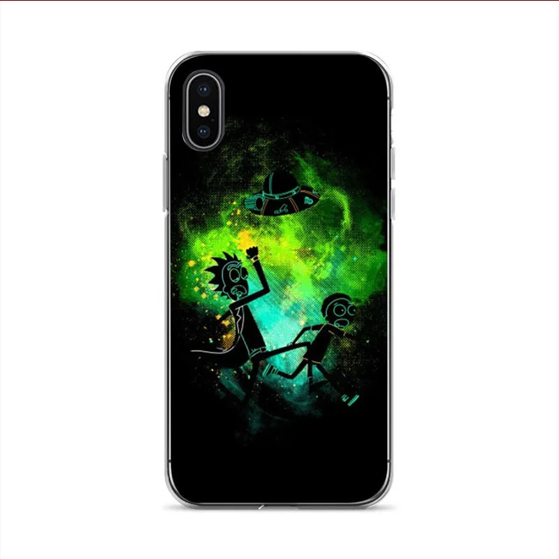 IMIDO family Love Рик и Морти funda мягкий пластиковый чехол для Apple iPhone X 6 6plus 6s 5 5S 7 8plus xr xs xsmax чехол - Цвет: 4