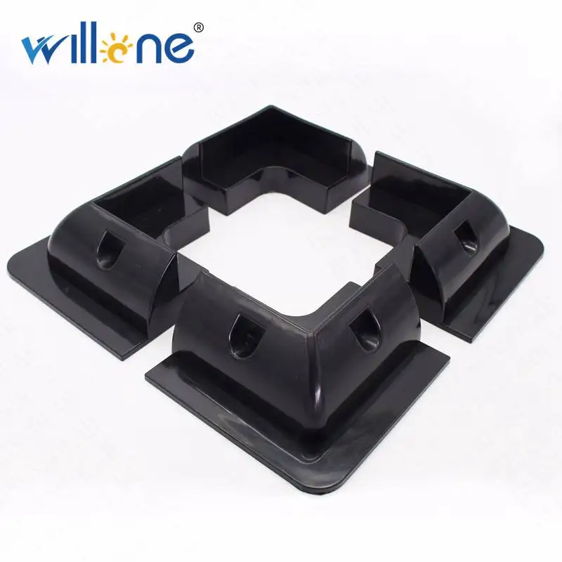 

Willone universal 4PCS ABS solar panel mounts for RV or boat Black