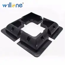 Willone universal 4PCS ABS solar panel mounts for RV or boat Black