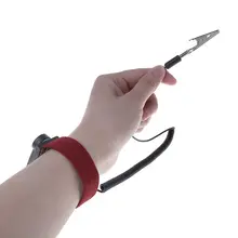 Антистатические ремешок на запястье полоса разряда регулируемый браслет провод заземления крокодил браслет поплавок безопасности для дайвинга