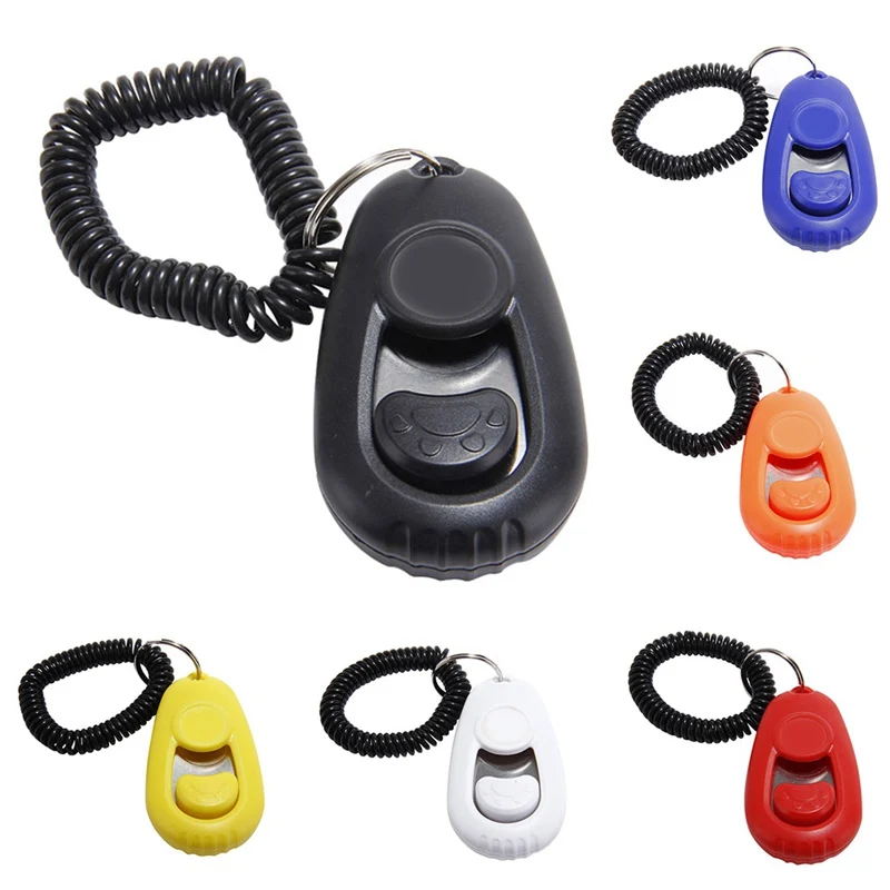 Pet Training Whistling Clickers with Strap Puppy Cat Funny Training Tools Different Frequency Training Clickers Pet Dog Toys