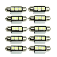 36mm CANBUS Error Free 3 LED 5050 SMD 6418 C5W License Plate Dome Bulb Light 2017 Hot