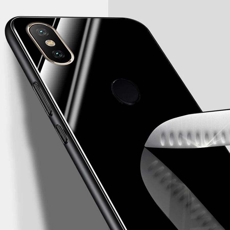 YUETUO ТПУ закаленное стекло для задней панели телефона capinha оболочка чехол xiaomi mi 8