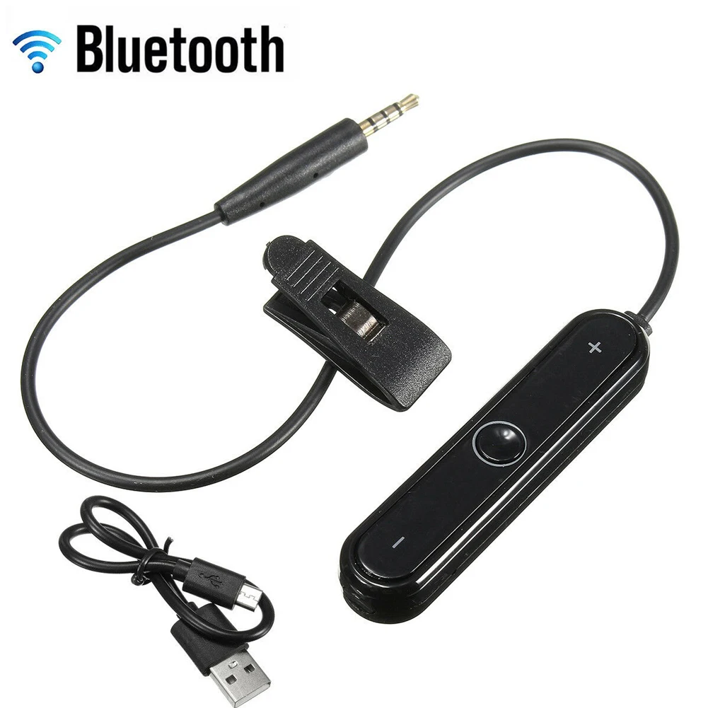 Беспроводной Bluetooth адаптер Встроенный микрофон Регулятор громкости с микро USB кабелем для Bose QC2 QC15 OE2 AE2 QC25 наушники 3D10