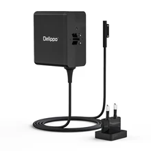 Delippo 38,7 W для планшет Microsoft Surface Зарядное устройство для ноутбука 2/1 Pro6/5/4 поколения Мощность адаптер 15V2. 58A(не) 1796 нотеб
