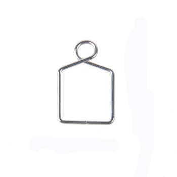 

100 pcs Silver Large Large Square Buckle Connectors Crystal Prisms Of Chandelier Lamp Parts Connector 10*20 MM