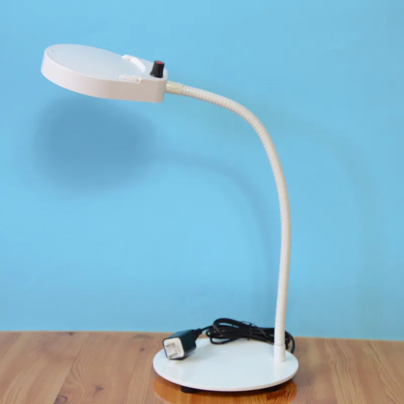 3X and 10X White Magnifying Glass Desktop Magnifier With Dual Lens for