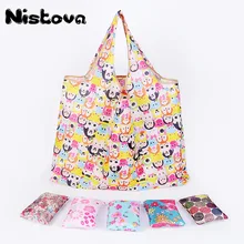 Складная многоразовая сумка для покупок, сумка для покупок, легкая, портативная, большая емкость, моющаяся, нейлоновая, хорошо удерживает продукты, сумки