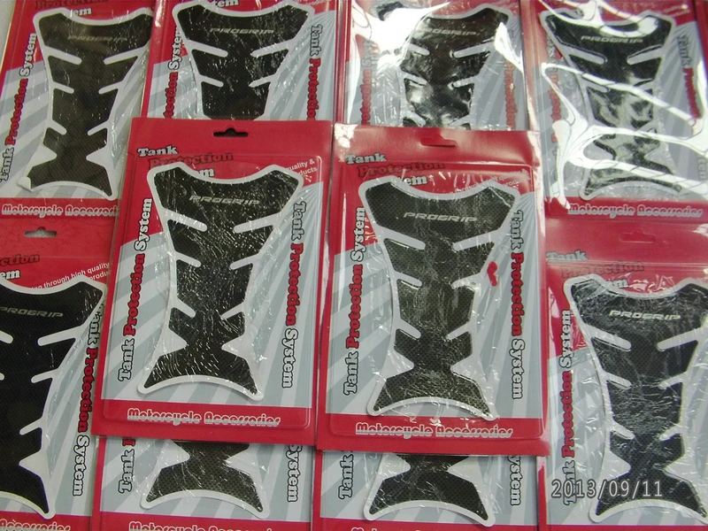

New Arrival !! 4 pcs/lot Motorcycle Carbon Fiber Tank Pad Gas TankPad Protector Black Free Shipping ..