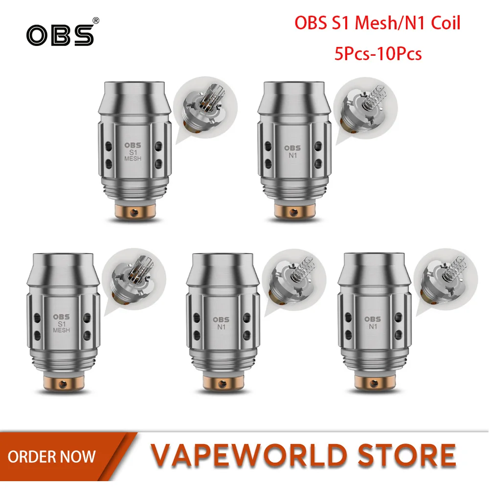 Оригинальная катушка OBS S1 5 10 шт. сетчатая катушка/катушка N1 0 6ом 1 2 Ом аксессуары
