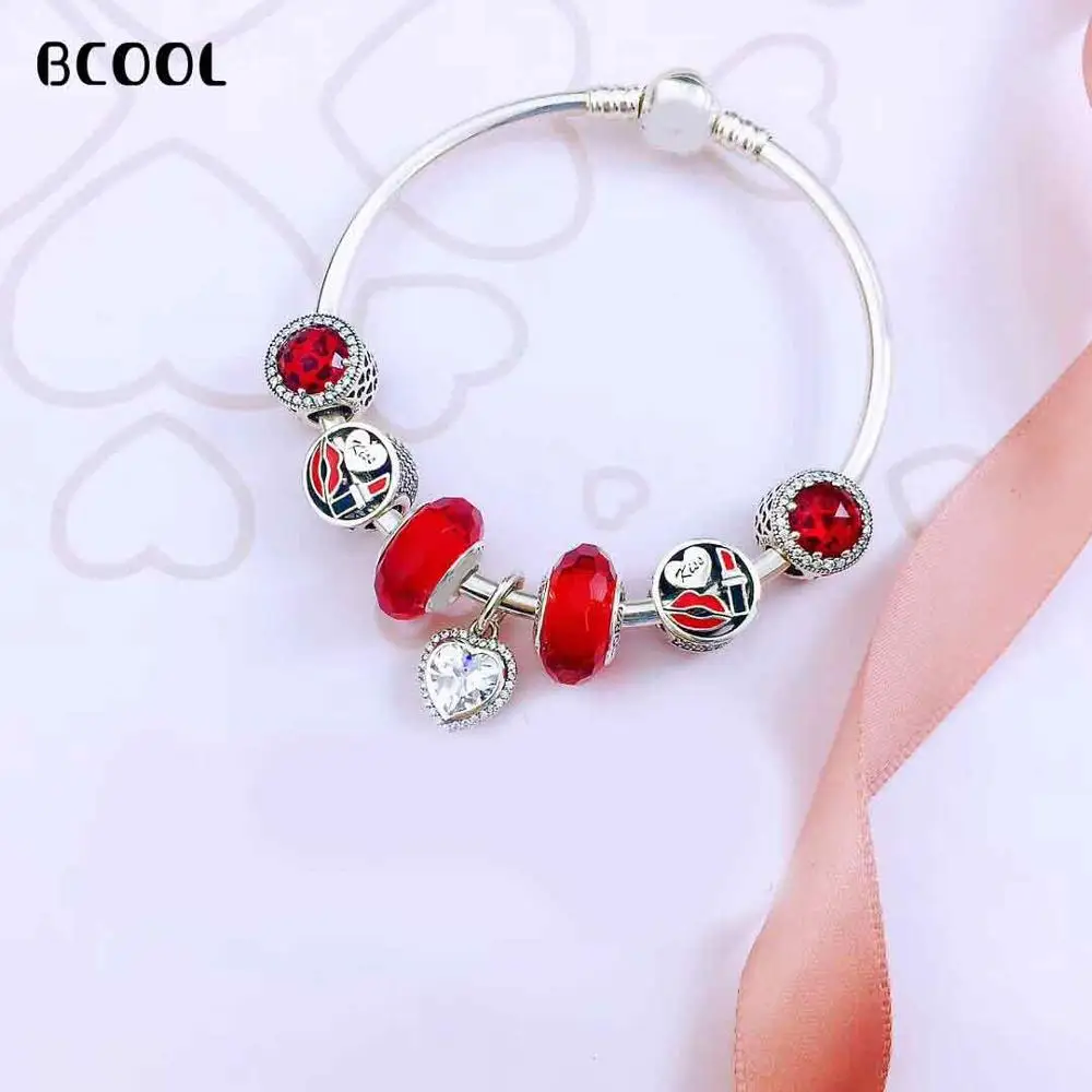 

DIY Jewelry Female Charm Fashion Silver 925 Original Bracelet, Suitable for Female Crystal Jewelry Bracelet Jewelry Gift