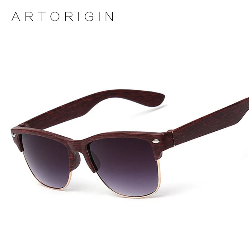 ARTORIGIN gafas De Sol De media montura para y mujer, anteojos De Sol unisex De madera con remaches, gafas De diseñador De envío directo AT014|sunglasses vintage|sunglasses silversunglasses boy - AliExpress