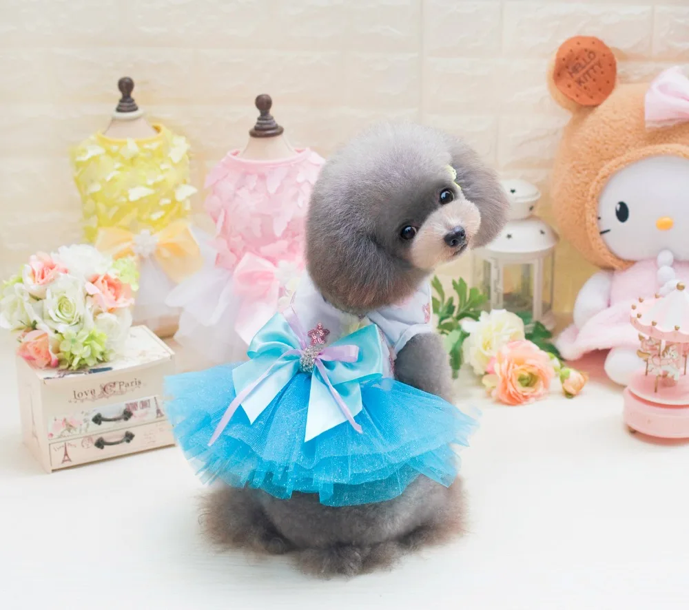 Sweet Little Girl Стиль платье для комнатной собачки Новые популярные маленький щенок товары для собак сезон: весна-лето костюмы