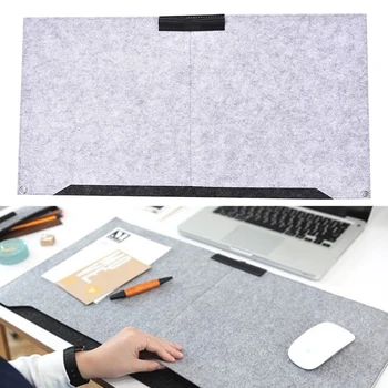 

Fashion Laptop Cushion Desk Mat Pad Durable Computer Desk Mat Modern Table Felt Office Desk Mat Mouse Pad Pen Holder Wool Felt