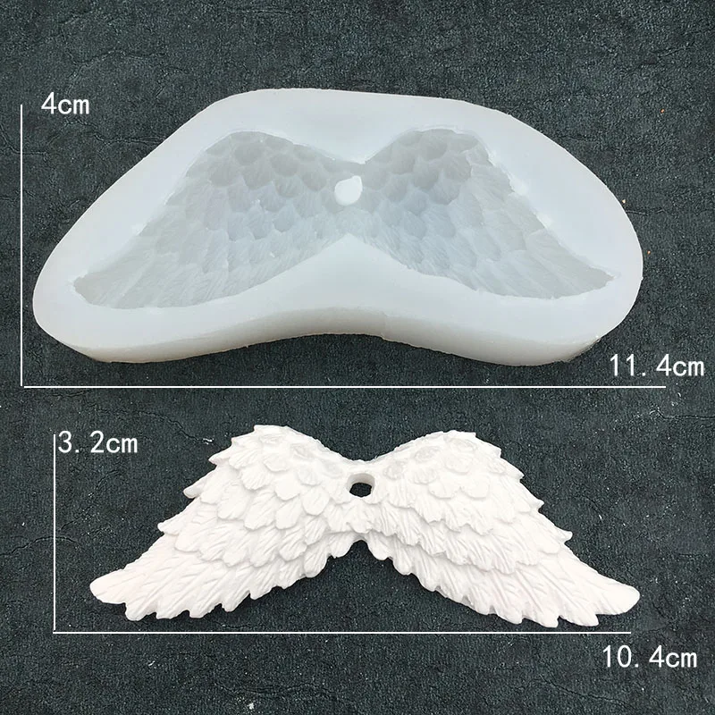 Angel wings plastic mold 13/" each wing
