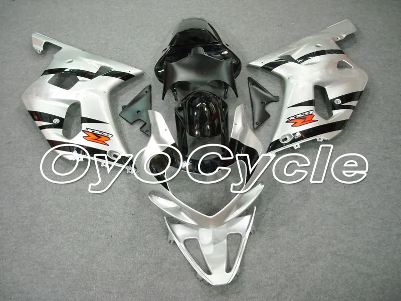 

For 01-03 Suzuki GSXR600 GSXR750 K1 K2 GSXR 600 750 Injection Motorcycle ABS Fairing Bodywork Kit 2001 2002 2003 Silver Black