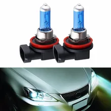 2 шт. H11/H8/H9 100 W галогенная яркий белый свет фар автомобиля лампочки лампочка лампа l0327