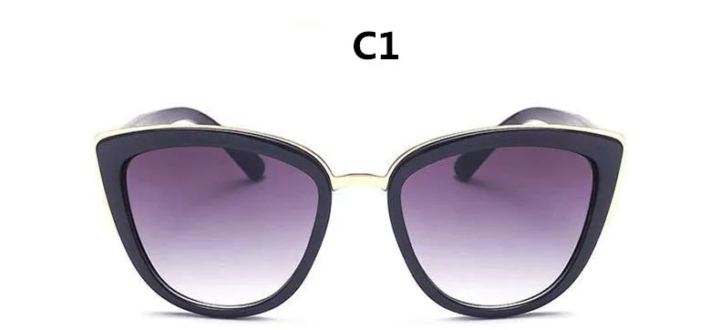 ZXWLYXGX кошачий глаз солнцезащитные очки женские брендовые дизайнерские винтажные градиентные очки сексуальные ретро кошачий глаз солнцезащитные очки UV400