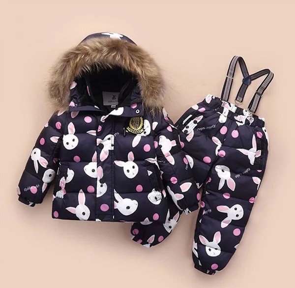 Детский комплект с пуховиком; зимний костюм для малышей; два утепленных пуховика для мальчиков и девочек; Лыжная куртка