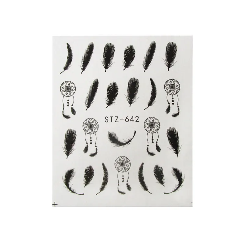 5 шт драгоценный камень наклейки для ногтей s наклейки Черная кружевная наклейка с цветком для ногтей DIY французский дизайн ногтей украшения клей Фольга Наклейка - Цвет: 5Pc STZ642