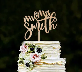

Personalized Wedding Cake Topper Customized Mr. and Mrs. Last Name Custom for You