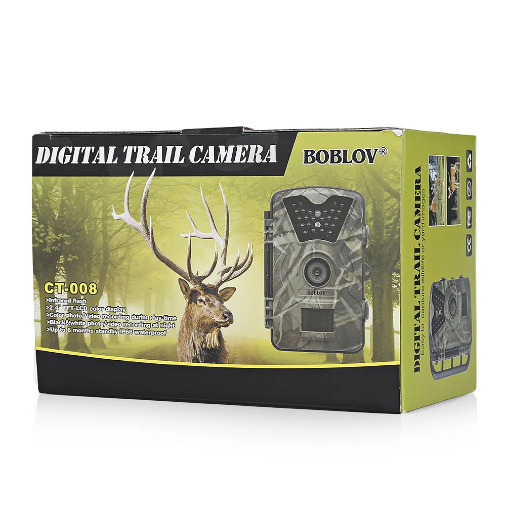 Boblov CT008 12MP 1080 P 940nm дикой природы Охота Trail Камера Водонепроницаемый видео цифровой