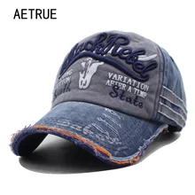 Marca AETRUE, Gorras de béisbol para hombres, Casquette para papá, Gorras Snapback para mujeres, gorros de hueso para hombres, de moda Vintage sombreros, Gorras de algodón con letras(China)