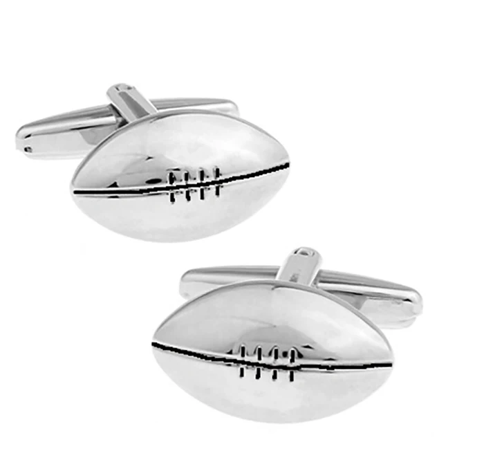 Sport Series Cuff Links 28 Designs Option Football Design Cufflinks - Окраска металла: 18