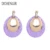 DCHENLER Oorbellen Gota big Brincos de liga de Zinco de Couro Grande bohemian Longo Brinco cabides ovoor vrouwen sieraden leopardo boho