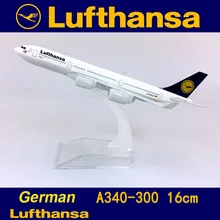 1:400 Air German Lufthansa airplane airbus A340-300 model with base alloy aircraft plane collectible display toy 16CM model 1:400 Air German Lufthansa airplane airbus A340-300 model with base alloy aircraft plane collectible display toy 16CM model