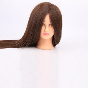 

100% Real Hair Mannequin Head Professional Manikin Head With Human Hair Hairdressing Mannequins Hair Styling Head