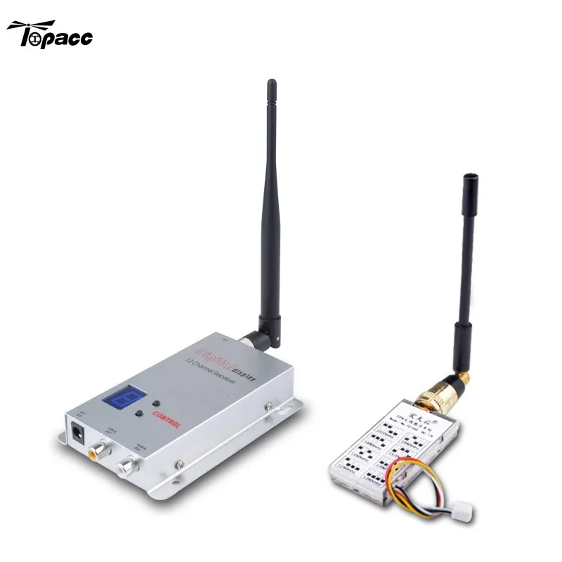 

New 1.2G TX1000 1W 1000mW 8CH Transmitter RX02 12CH Receiver FPV Combo Up to 3km